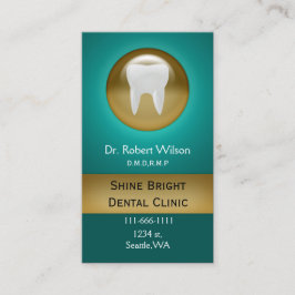Teal Dental-visitkort med avtalat kort