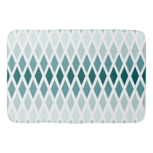 Teal Diamond Ombre Badrumsmatta