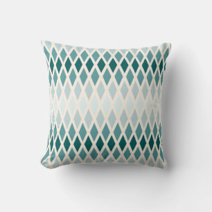 Teal Diamond Ombre Kudde