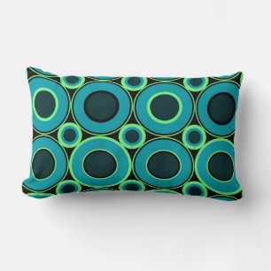 Teal Donut med Mint Cushion Lumbarkudde