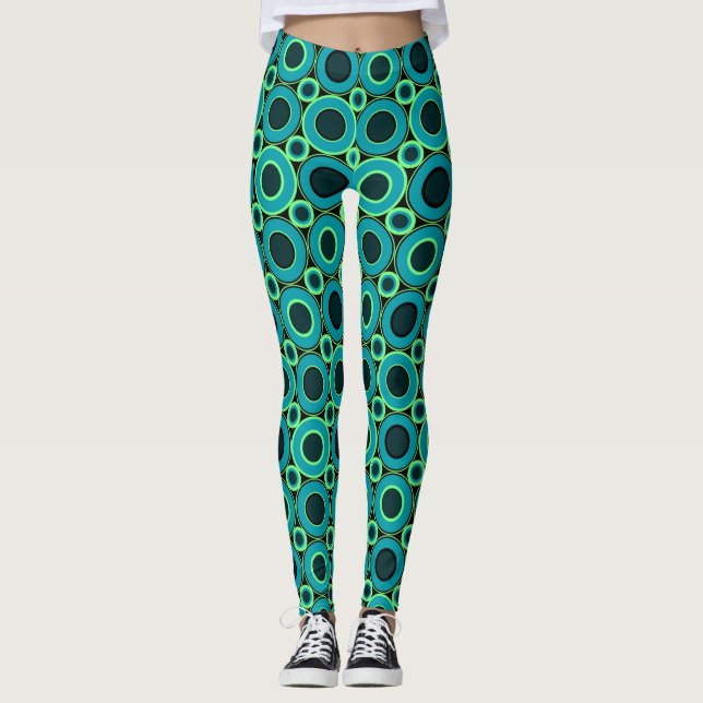 Teal Donut med Mint Leggings (Framsida)