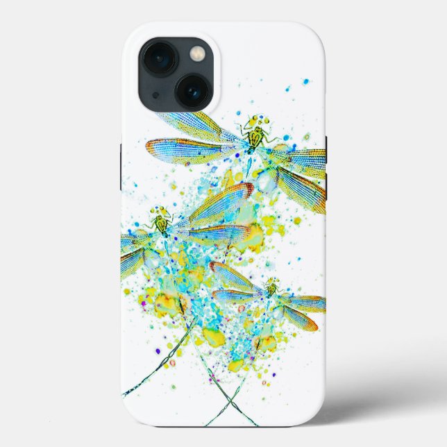 Teal Dragonfly splatter (Baksida)