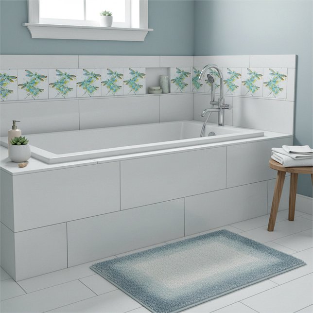 Teal Dragonfly splatter  Kakelplatta (Skapare uppladdad)