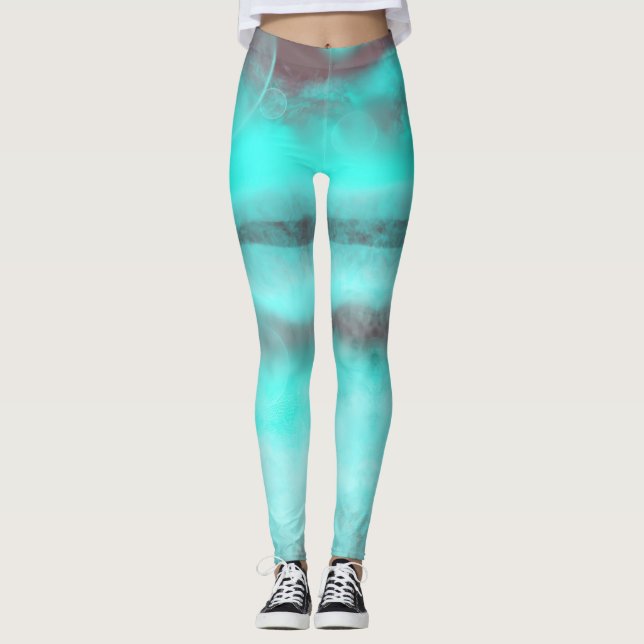 Teal dröm leggings (Framsida)
