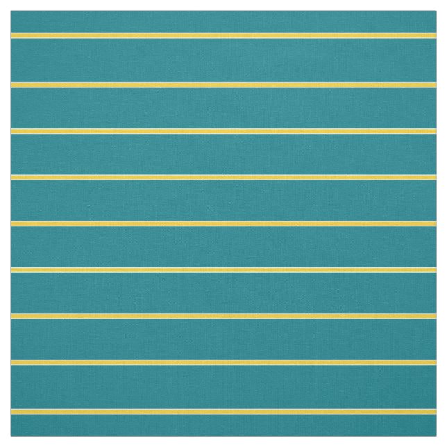 Teal - eller välj en färg-guld/vit nål rand tyg (Provkarta)