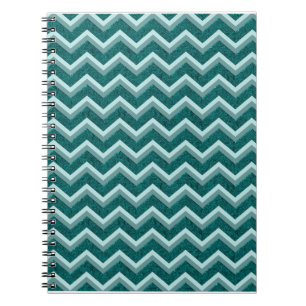 Teal Embossed Foil Anteckningsbok Med Spiral