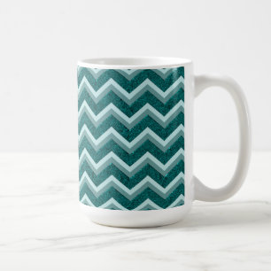 Teal Embossed Foil Kaffemugg