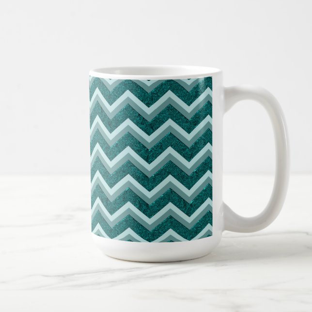 Teal Embossed Foil Kaffemugg (Höger)