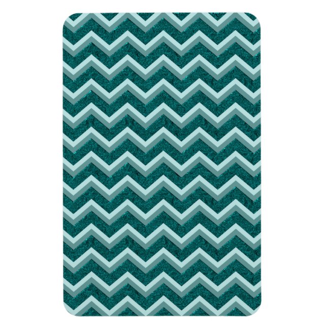Teal Embossed Foil Magnet (Vertikal)