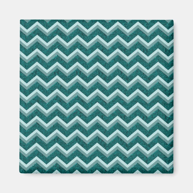 Teal Embossed Foil Magnet (Framsidan)