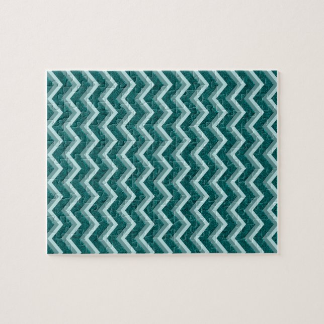 Teal Embossed Foil Pussel (Horisontell)