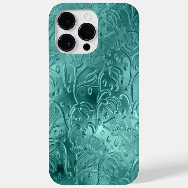 TEAL EMBOSSEED METALLIC LOOK ORNAMATION (Baksida)