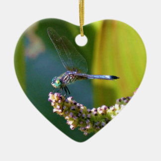 Teal eyed Dragonfly Julgransprydnad Keramik
