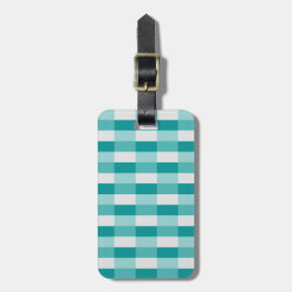 Teal Färgblock med Ljusgrå Bagagebricka