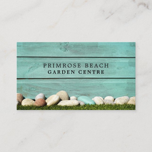 Teal Fence, Garden Center, Horticulturist Visitkort (Framsida)