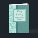 Teal Flowers Friend Birthday Kort<br><div class="desc">Födelsedagskort för en vän med modern Teal blåa blommor design och tankfull vers.</div>