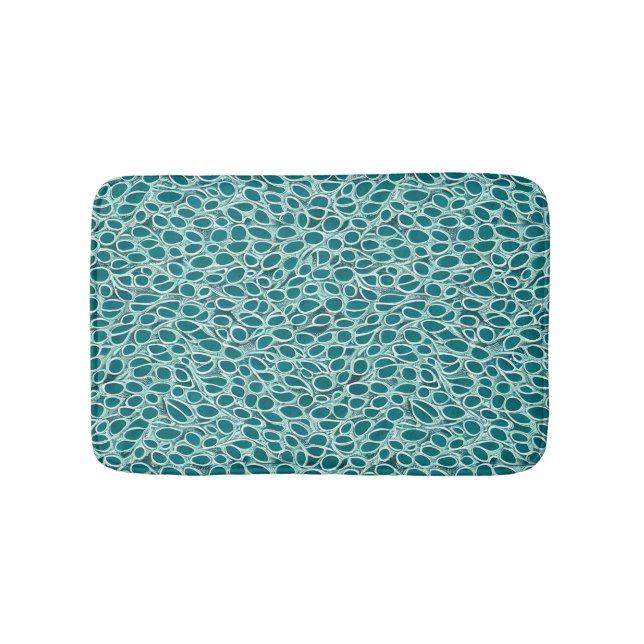 Teal Fusion Bath Mat Badrumsmatta (Framsidan)