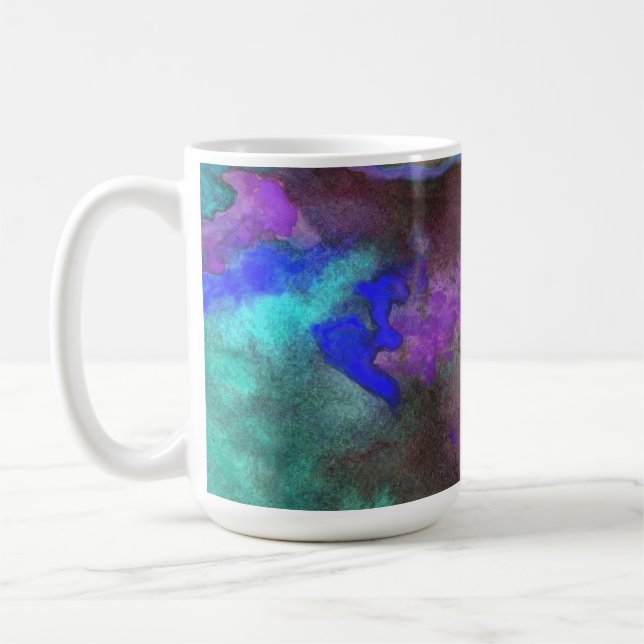 Teal Fusion Design Monogramm Kopp (Vänster)