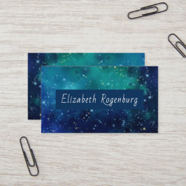 Teal Galaxy Affärskort Visitkort