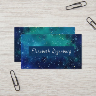 Teal Galaxy Affärskort Visitkort