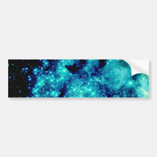 Teal Galaxy Bildekal