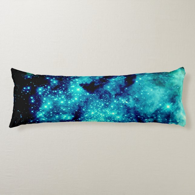 Teal Galaxy Kroppskudde (Framsidan)