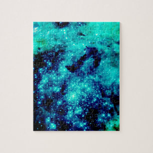 Teal Galaxy Pussel