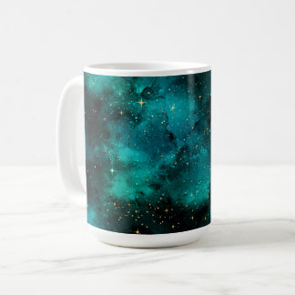 Teal Galaxy Series Design 1 Kaffemugg