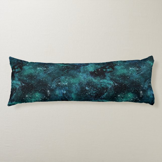 Teal Galaxy Series Design 4 Kroppskudde (Framsidan)
