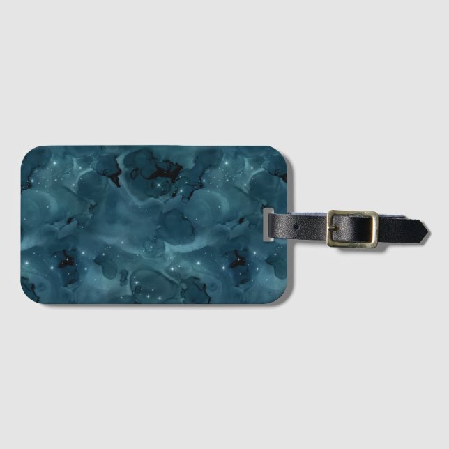 Teal Galaxy Series Design 5 Bagagebricka (Framsida horisontal)