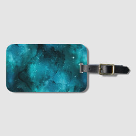 Teal Galaxy Series Design 7 Bagagebricka