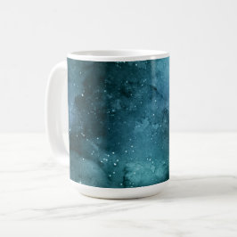 Teal Galaxy Series Design 7 Kaffemugg