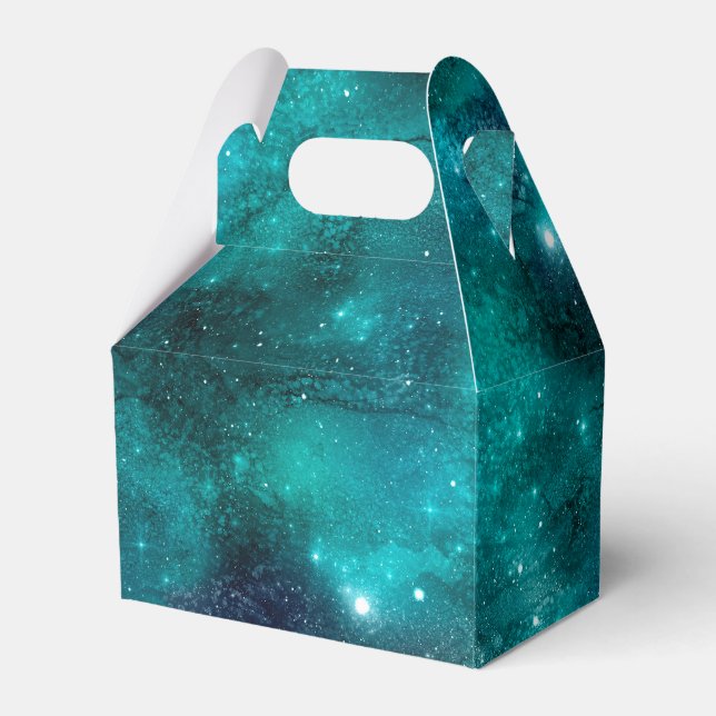 Teal Galaxy Series Design 8 Presentaskar (Framsidan Sidan)