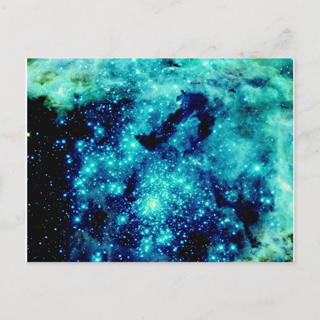 Teal Galaxy Vykort (Framsida)