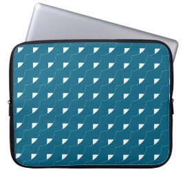 Teal Geometric  Laptop Fodral