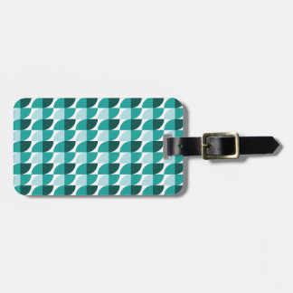 Teal geometric mönster bagagebricka