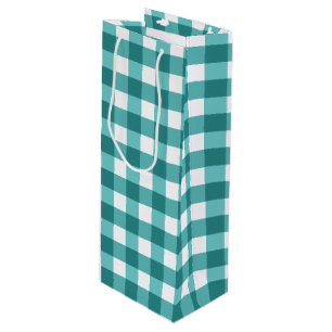 Teal gingham