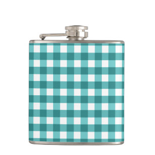 Teal gingham fickplunta