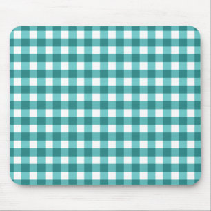 Teal gingham musmatta