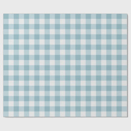 Teal Gingham Presentpapper