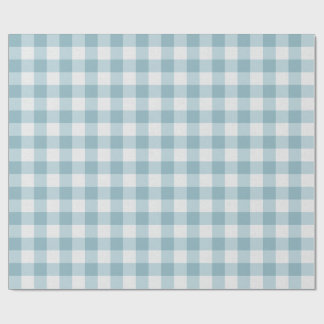 Teal Gingham Presentpapper