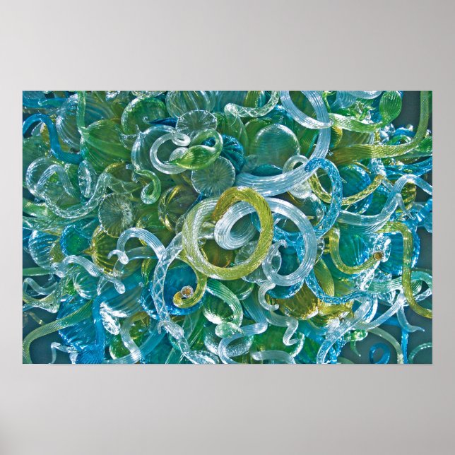 Teal Glass Poster (Framsidan)