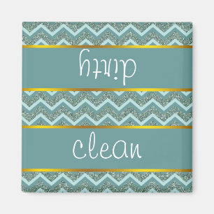 Teal Glitter Magnet