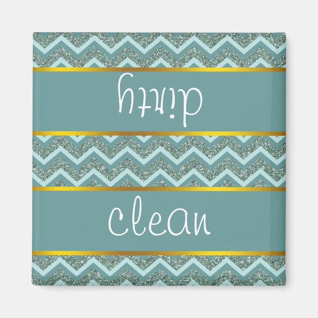 Teal Glitter Magnet (Framsidan)