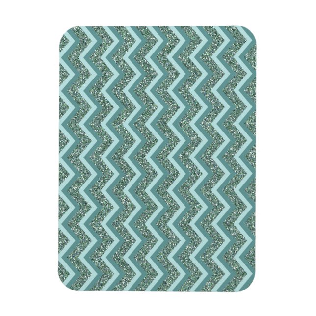 Teal Glitter Magnet (Vertikal)