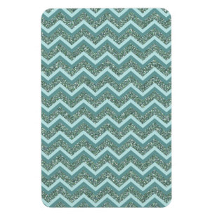 Teal Glitter Magnet
