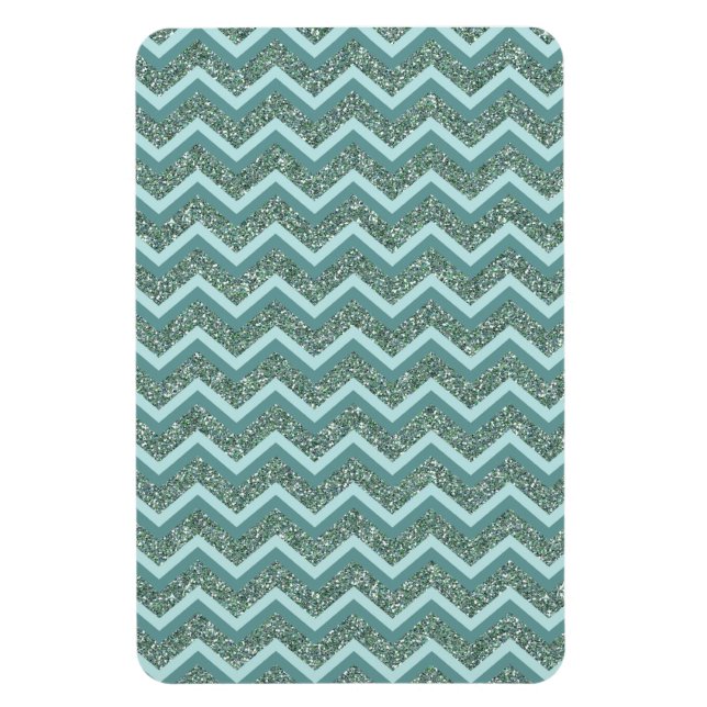 Teal Glitter Magnet (Vertikal)