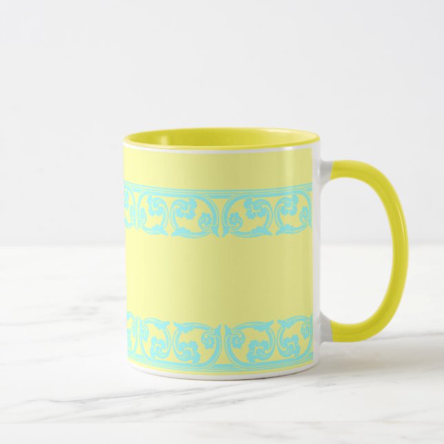 Teal Gothic Gräns-kaffe Mugg (Höger)