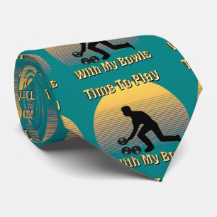 Teal Gräsmatta Bowls Playtime, Neck Tie Slips