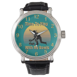 Teal Gräsmatta Bowls Playtime, Watch Armbandsur